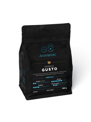 Čerstvá káva Espresso Gusto, zrnková